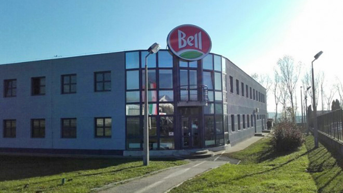 Bell meat production plant in Perbál, W of Budapest