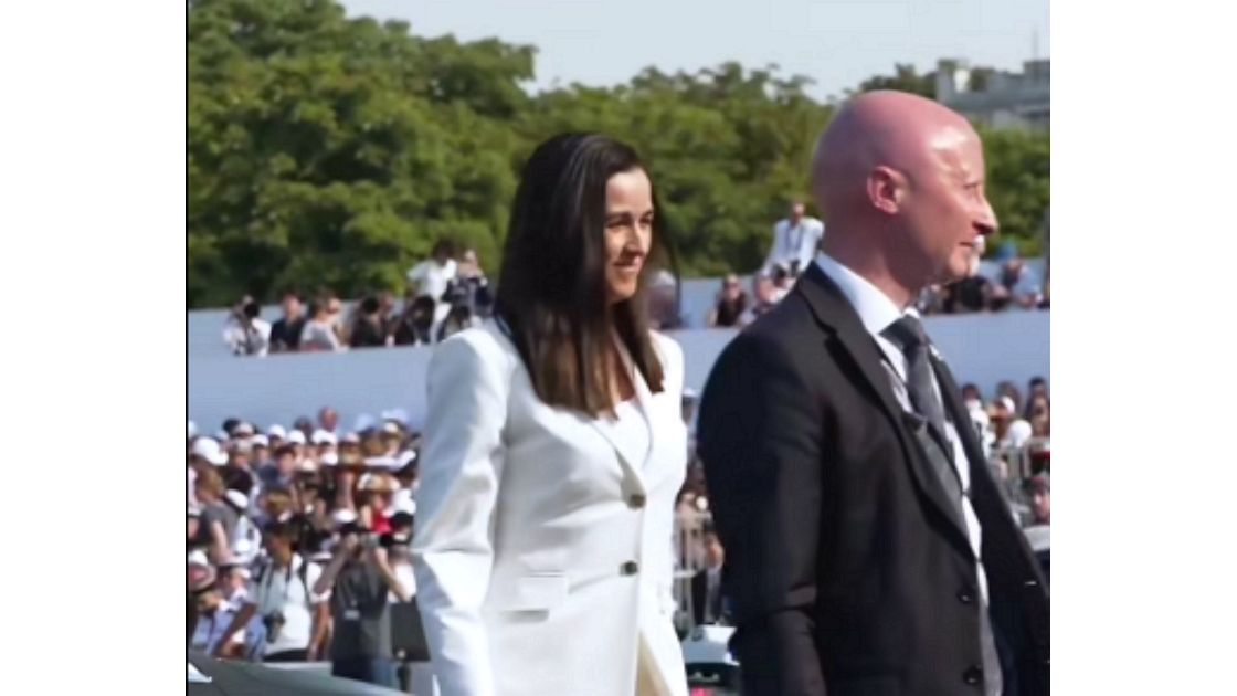 Anita Orbán at Bastille Day 2026 in Paris l Source: Anita Orbán facebook page