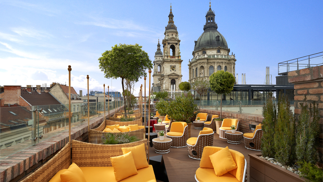 Rooftop View from the Aria Hotel l Photo by Aria Hotel Budapest