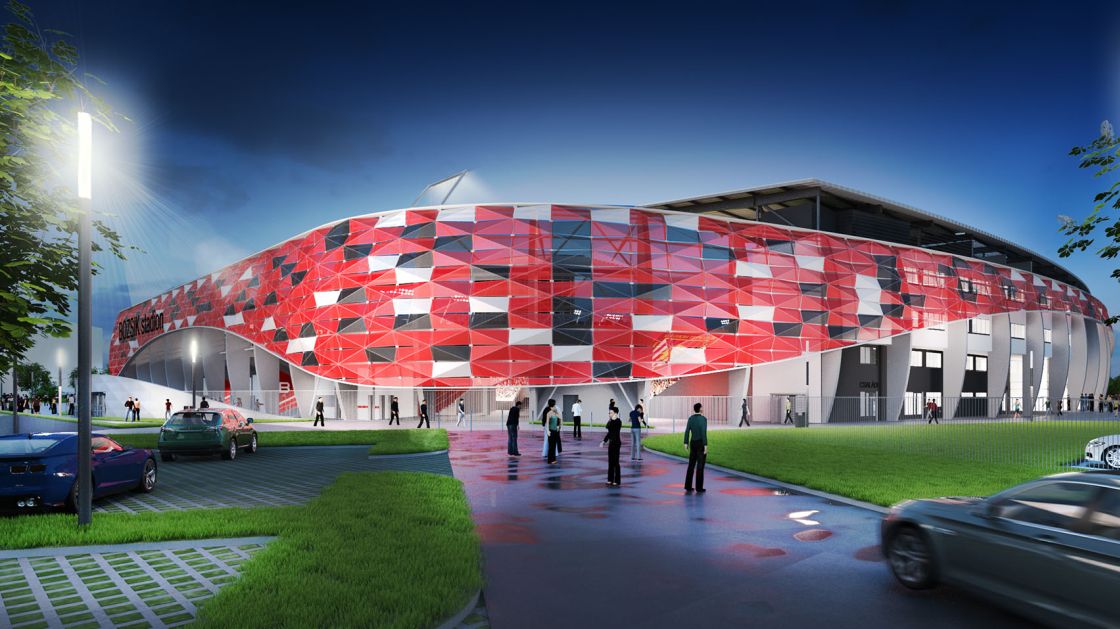 The visualization of the future Bozsik stadium
