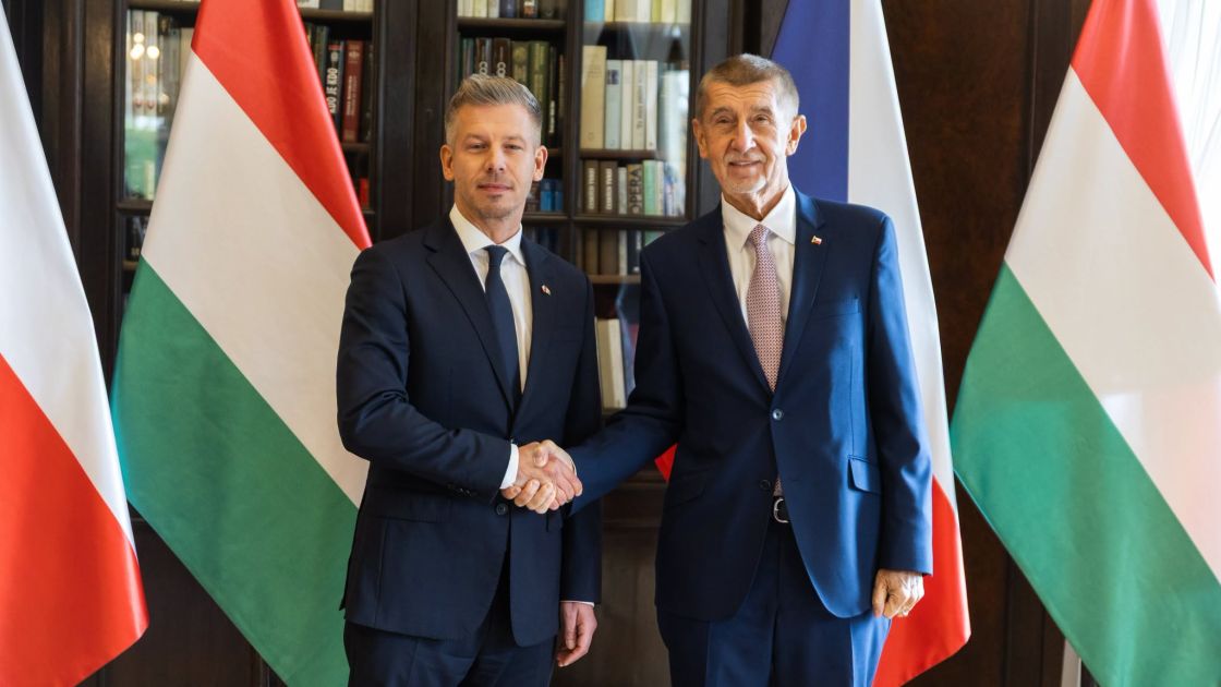 Péter Magyar (on the left) and Andrej Babiš l Photo by Hungarian government facebook page