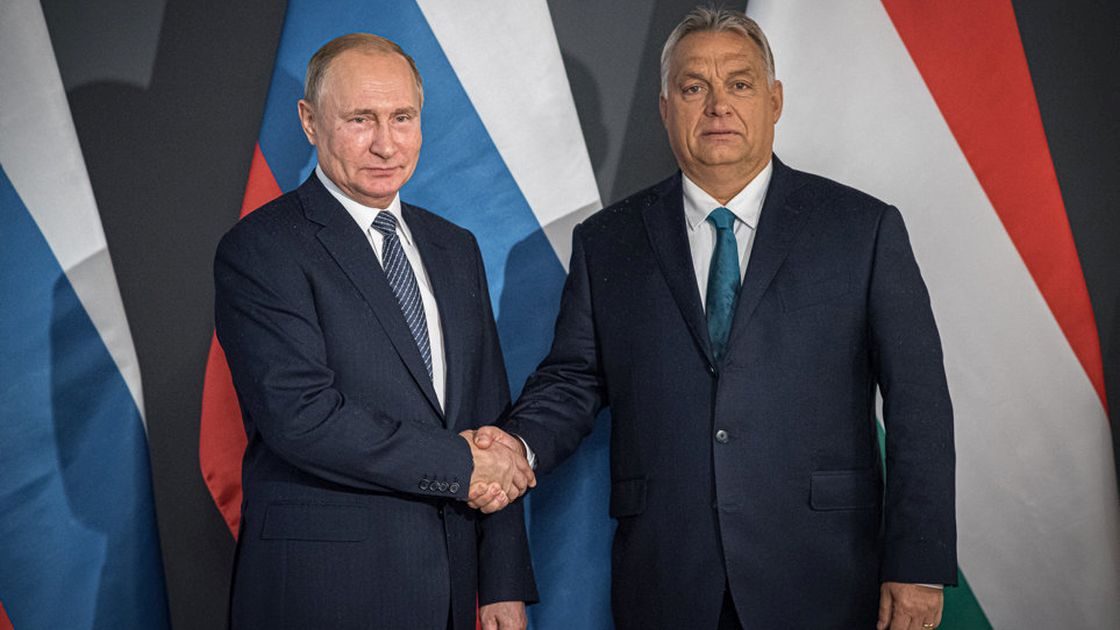 Vladimir Putin visits Viktor Orbán