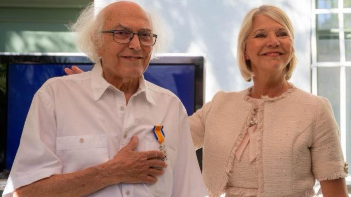 Tamás Révész with Dutch Ambassador Desirée Bonis l Photo by Gyula Sopronyi/Dutch Embassy