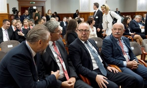 Participants at the 2017 meeting of Hungarian mission leaders | Szilárd Koszticsák/MTI