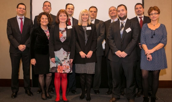 The full Board of the American Chamber of Commerce in Hungary after the General Assembly Meeting in December 2013 | AmCham