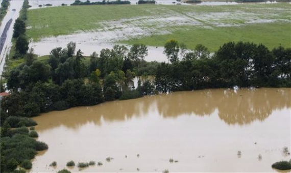 Flooding on the Hungarian-Slovenian border near Rédics | National Directorate General for Disaster Management / MTI