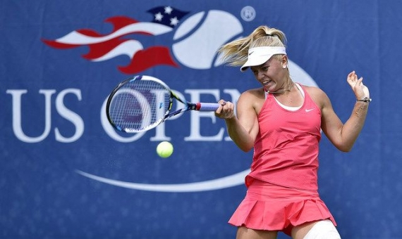 Hungary's Dalma Gálfi at the 2015 US Open tennis tournament | usopen.org