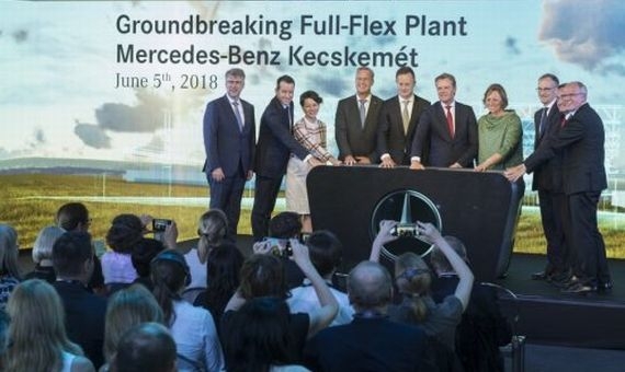 Mercedes ground-breaking ceremony in Kecskemét | Márton Kovács/MFAT