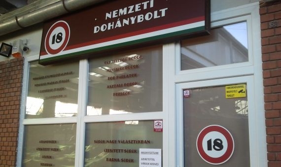 A so-called National Tobacco Shop in Hungary | thomyfolia.hu