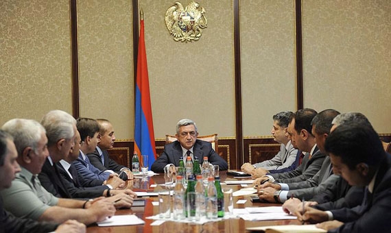 Armenian President Serzh Sargsyan announces the severing of diplomatic relations with Hungary | MTI/Office of the Armenian President
